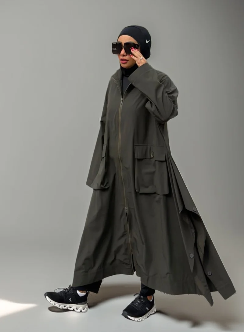 بوند جاكيت طويل قطعة واحدة